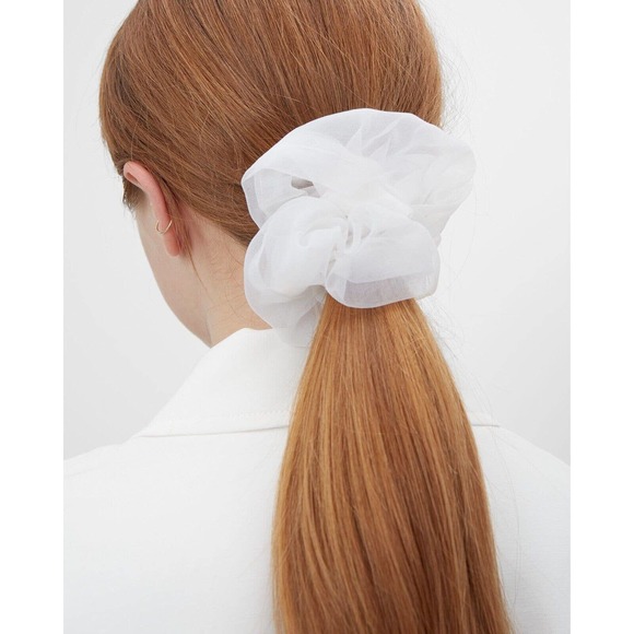 Club Monaco Accessories - Club Monaco Tulle Scrunchie - White